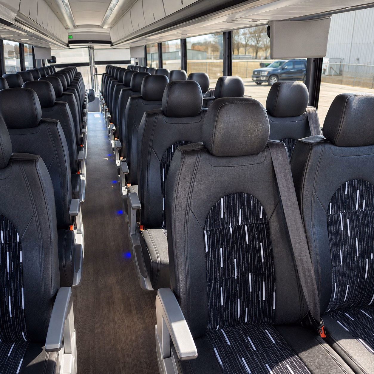 burnsville charter bus rental inside