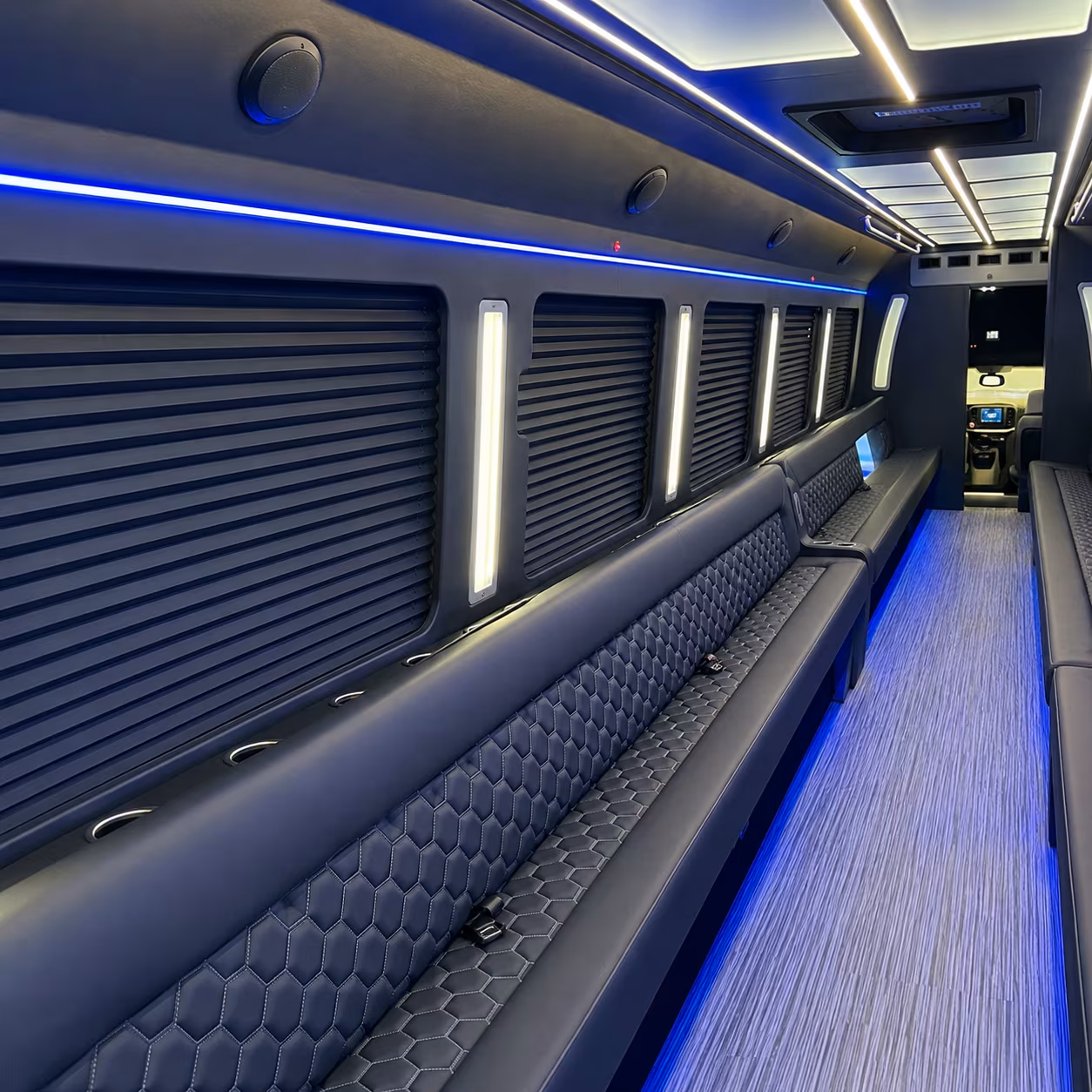burnsville party bus rental interior